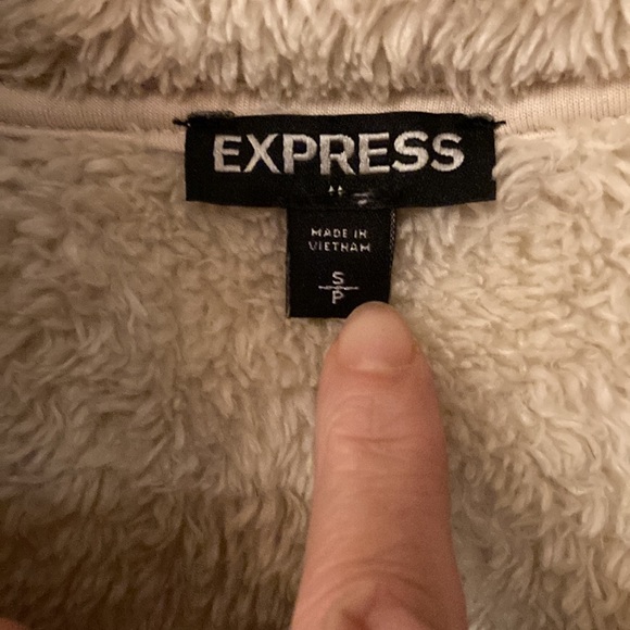 Express Quarter-zip pullover top or jacket.  Size Small - Picture 2 of 4